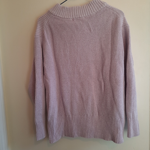 Joe Fresh Lilac Purple V Neck Knit Sweater - Picture 8 of 9